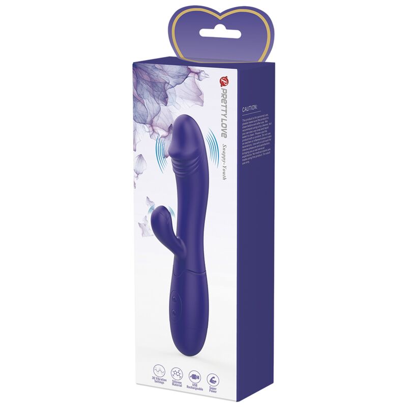 PRETTY LOVE - SNAPPY YOUTH VIBRATOR & PUNTOG STIMULATOR VIOLET