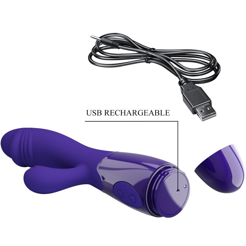 PRETTY LOVE - SNAPPY YOUTH VIBRATOR & PUNTOG STIMULATOR VIOLET