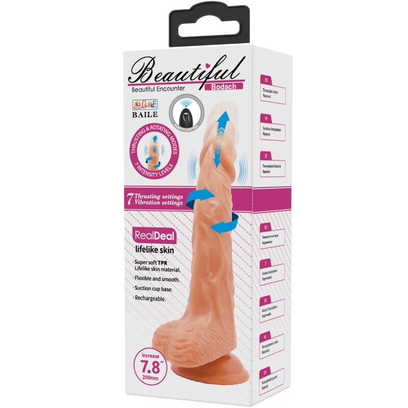 BAILE - BODACH VIBRATEUR RÉALISTE AVEC TÉLÉCOMMANDE À VENTOUSE