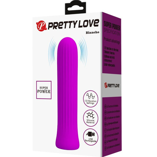 PRETTY LOVE - VIBRATEUR STIMULANT ROSE BLANCHE