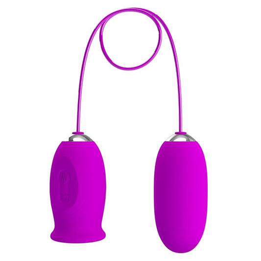 PRETTY LOVE - DAISY DUAL VIBRATING EGG RECHARGEABLE PURPLE