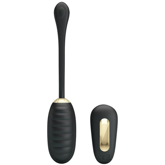 PRETTY LOVE - DOREEN LUXURY VIBRATING EGG RECHARGEABLE BLACK REMOTE CONTROL