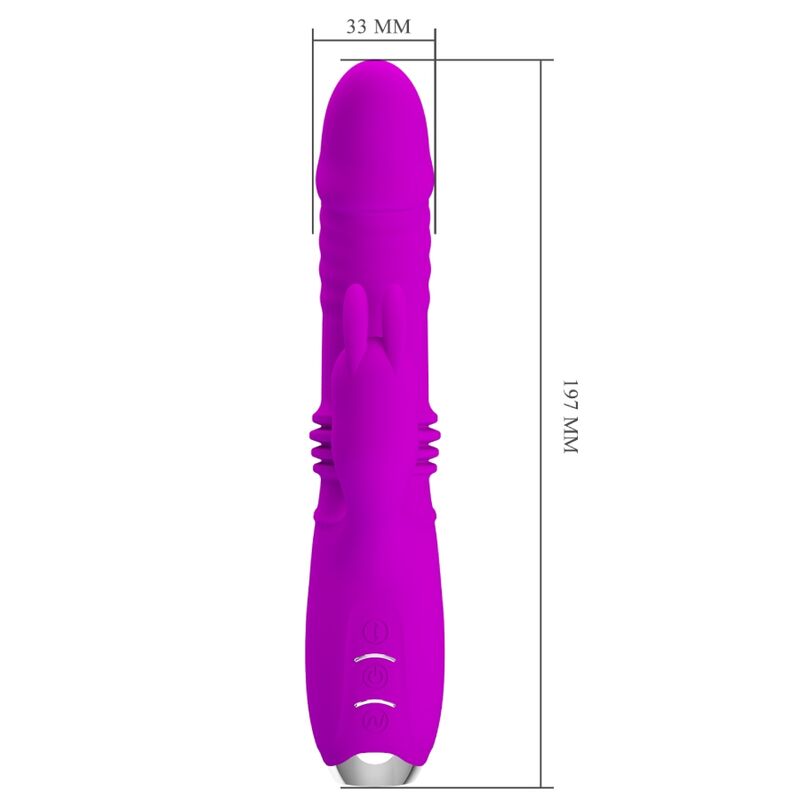 PRETTY LOVE - DOROTHY RECHARGEABLE PURPLE RABBIT VIBRATOR