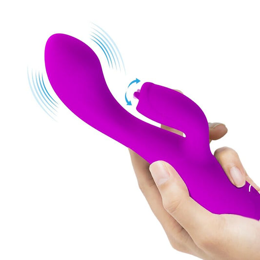 PRETTY LOVE - GLORIA VIBRATEUR LAPIN RECHARGEABLE - WATERPROOF VIOLET