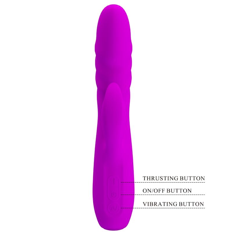 PRETTY LOVE - MELANIE RECHARGEABLE PURPLE RABBIT VIBRATOR