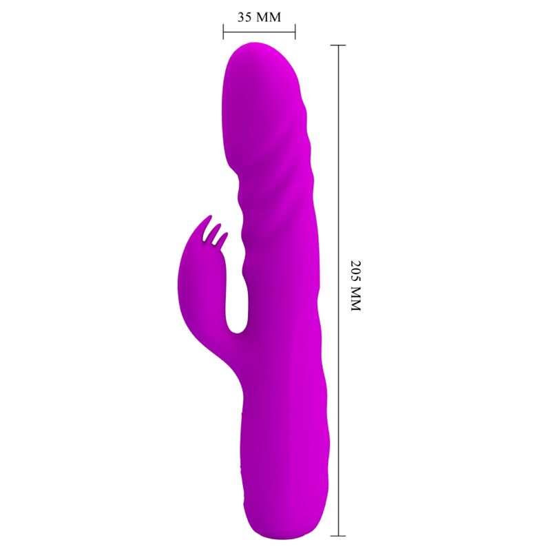 PRETTY LOVE - MELANIE RECHARGEABLE PURPLE RABBIT VIBRATOR