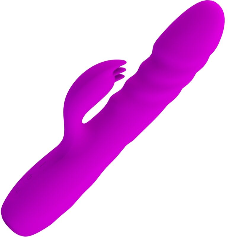 PRETTY LOVE - MELANIE RECHARGEABLE PURPLE RABBIT VIBRATOR