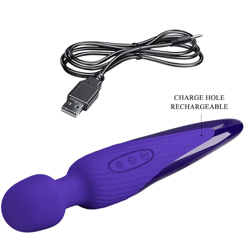 PRETTY LOVE - ANTONY YOUTH VIBRATING WAND WITH VIOLET HEAT EFFECT