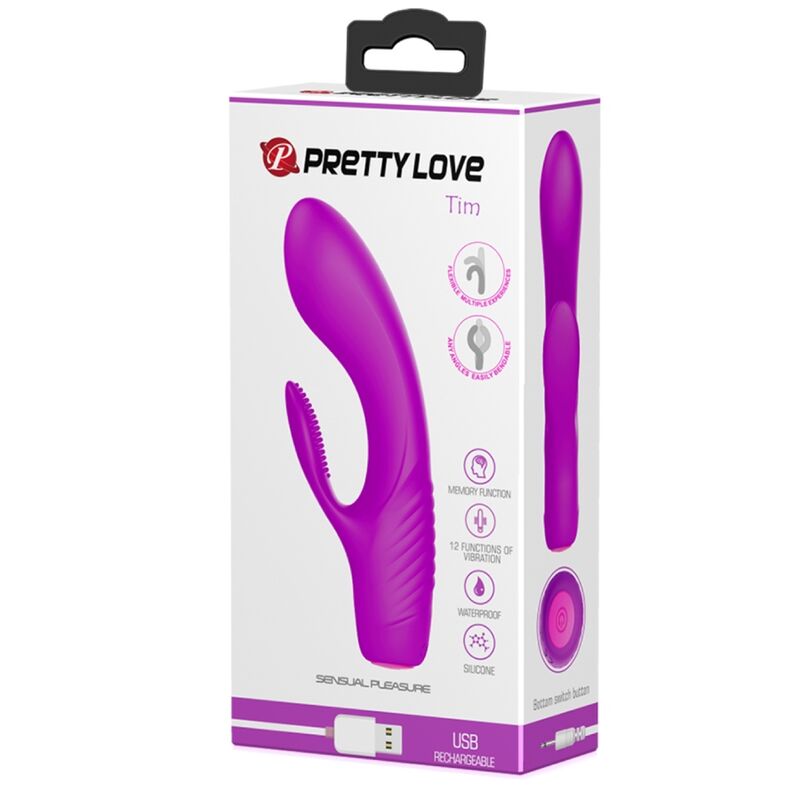PRETTY LOVE - TIM RECHARGEABLE PURPLE VIBRATOR