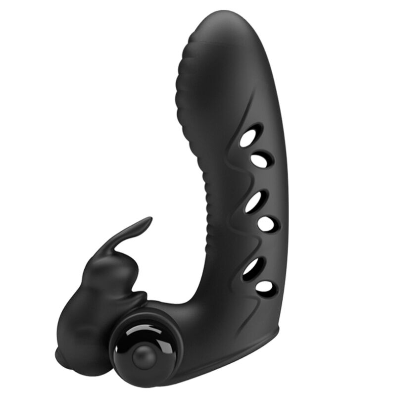 PRETTY LOVE - MANCHON DE DOIGT VIBRANT VANCE BLACK RABBIT