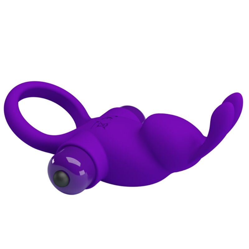 PRETTY LOVE - VIBRATING RING I PURPLE RABBIT PENIS