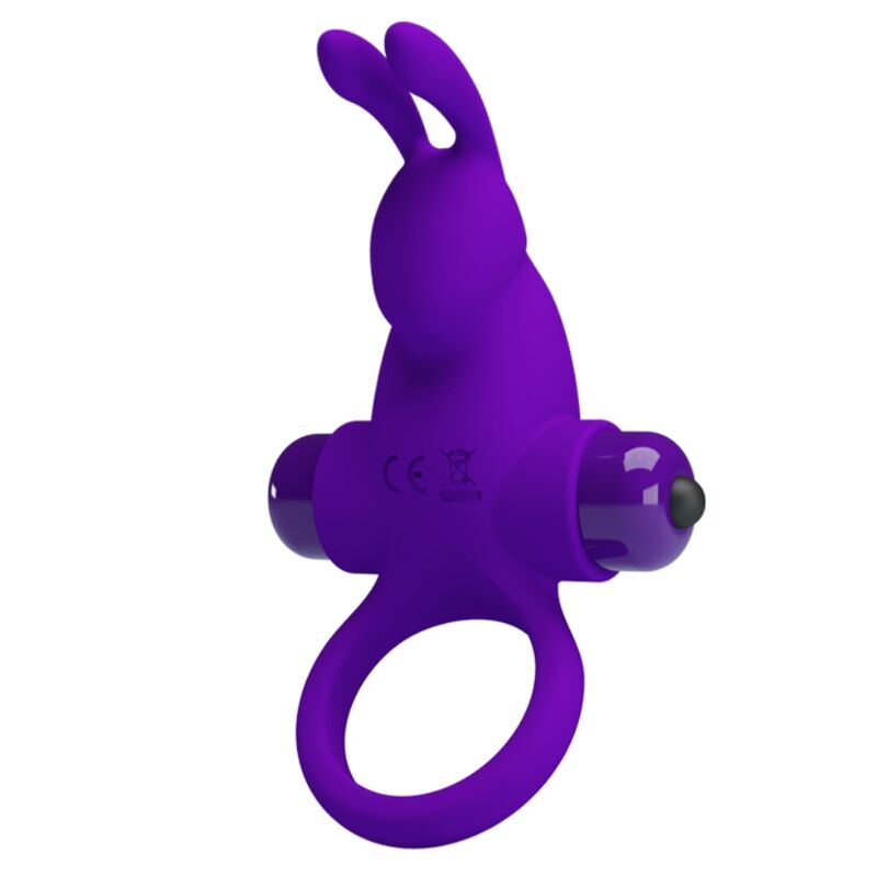 PRETTY LOVE - VIBRATING RING I PURPLE RABBIT PENIS