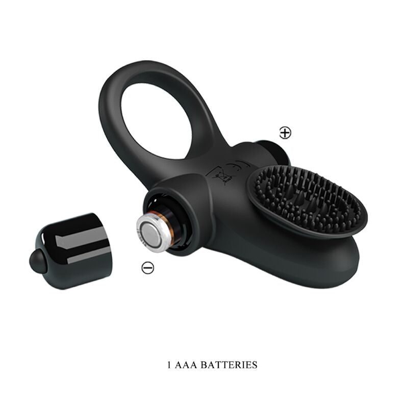 PRETTY LOVE - VIBRATING PENIS RING II BLACK