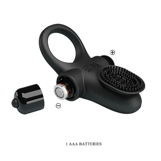 PRETTY LOVE - ANNEAU PÉNIS VIBRANT II NOIR