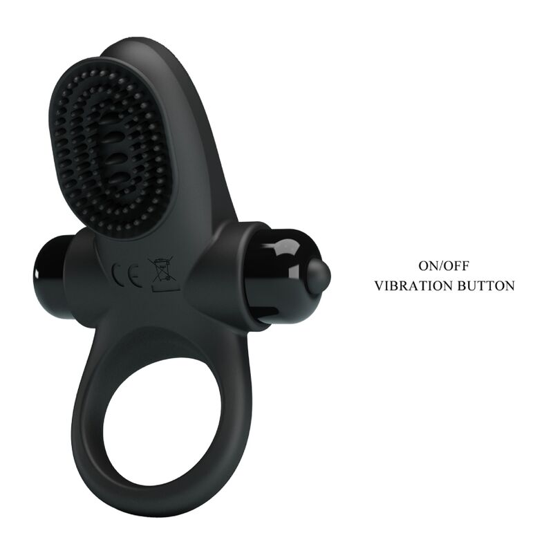 PRETTY LOVE - VIBRATING PENIS RING II BLACK