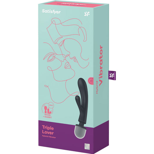 SATISFYER - MASSEUR VIBRANT TRIPLE LOVER PINK RABBIT