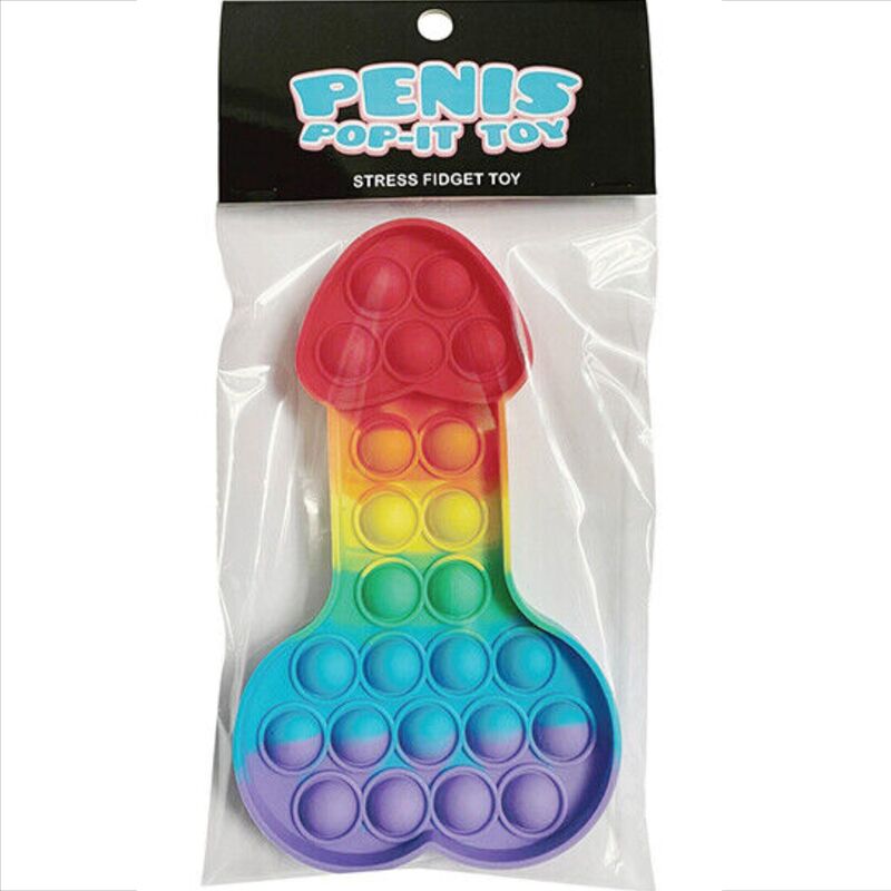 KHEPER GAMES - JOUET ANTI-STRESS PÉNIS POP-IT MULTICOLORE