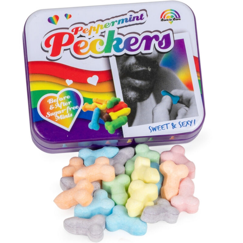 SPENCER & FLEETWOOD - BONBONS ARC-EN-CIEL À LA MENTHE PECKERS