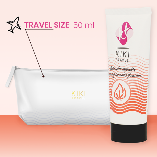 KIKÍ TRAVEL - GEL GLISSANT SAVEUR CANNABIS AVEC EFFET CHALEUR INTENSE 50 ML
