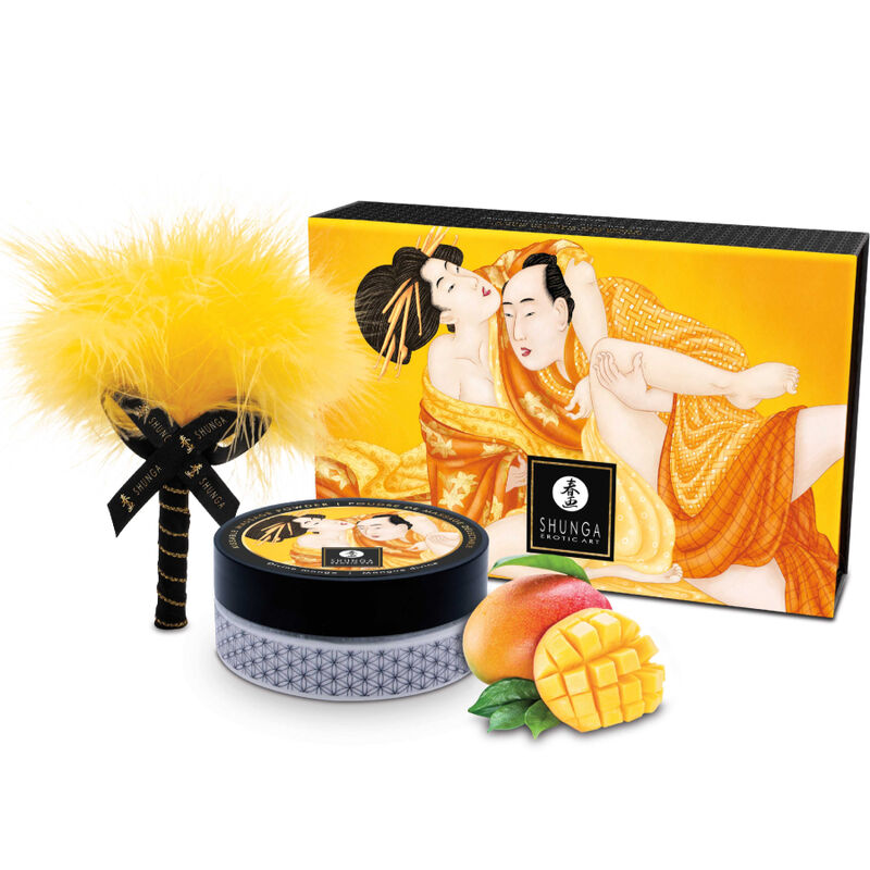 SHUNGA - KIT DE POUDRE DE MASSAGE À LA MANGUE COMESTIBLE