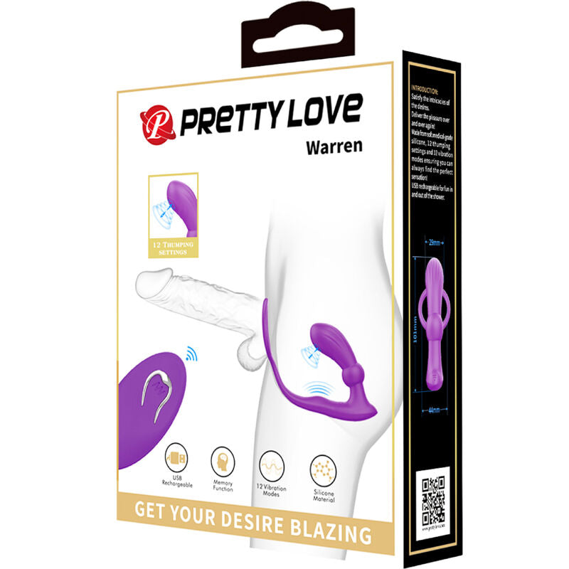 PRETTY LOVE - WARREN RING & VIBRATEUR ANAL VIOLET