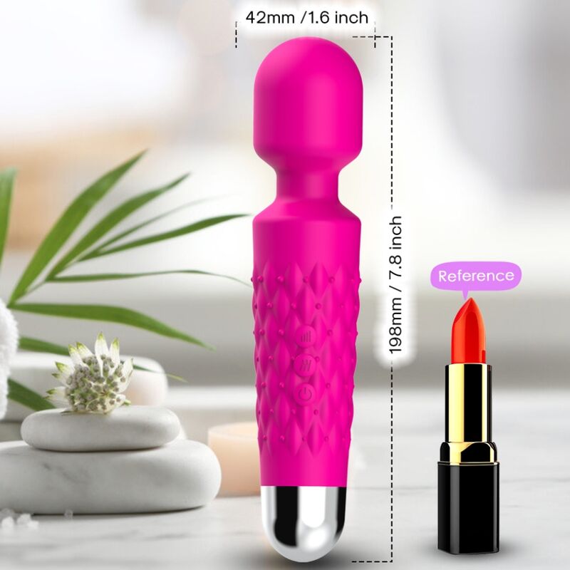 ARMONY - MASSEUR ET VIBRATEUR POSTMAN TÊTE FLEXIBLE FUCHSIA