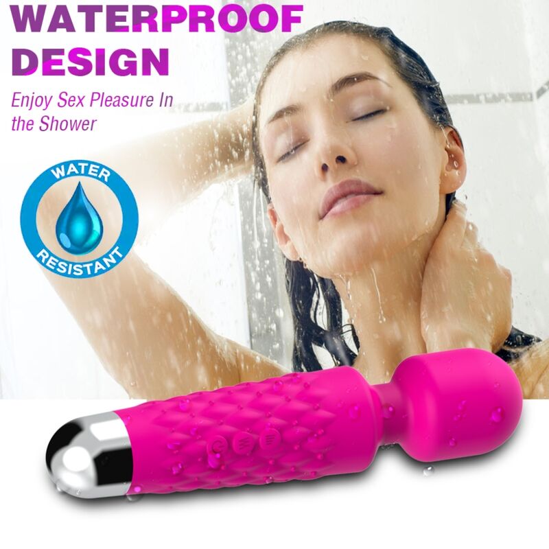 ARMONY - MASSEUR ET VIBRATEUR POSTMAN TÊTE FLEXIBLE FUCHSIA