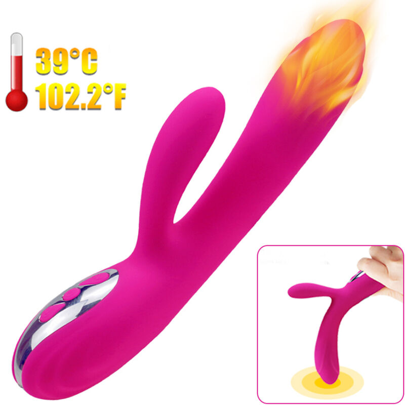 ARMONY - VIBRATEUR ET STIMULATEUR FLEXIBLE AVEC EFFET CHALEUR FUCHSIA