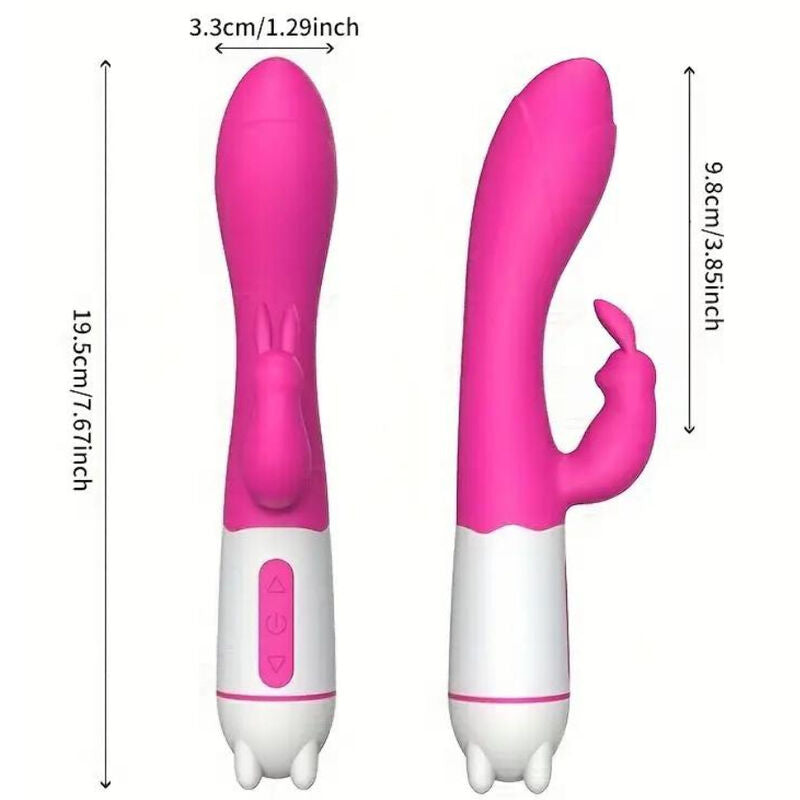 ARMONY - VIBRATEUR & STIMULATEUR HAPPY RABBIT FUCHSIA