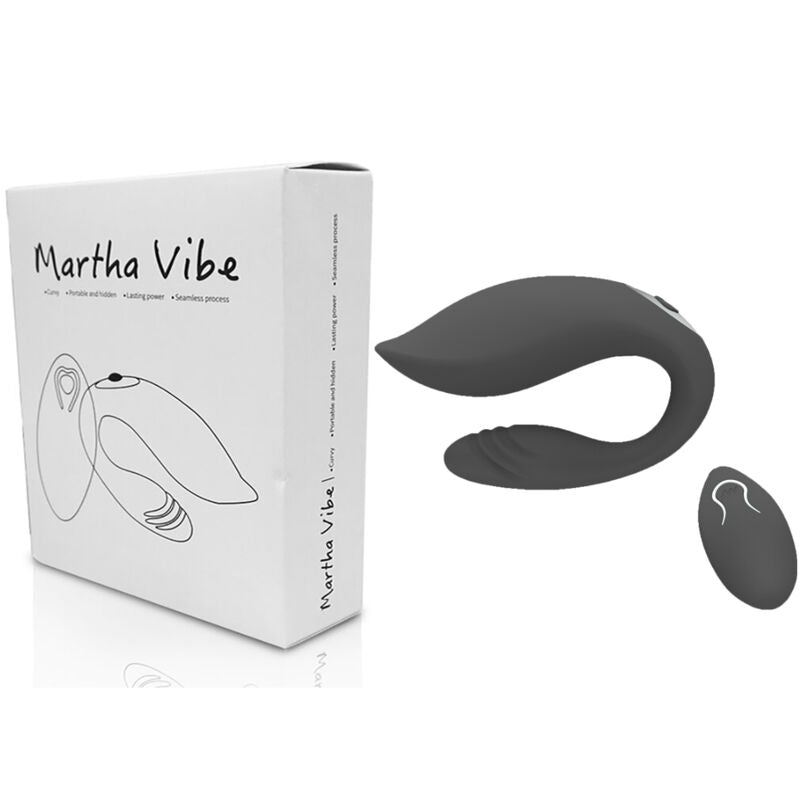 ARMONY - VIBRATEUR POUR COUPLES MARTHA AVEC TÉLÉCOMMANDE NOIR