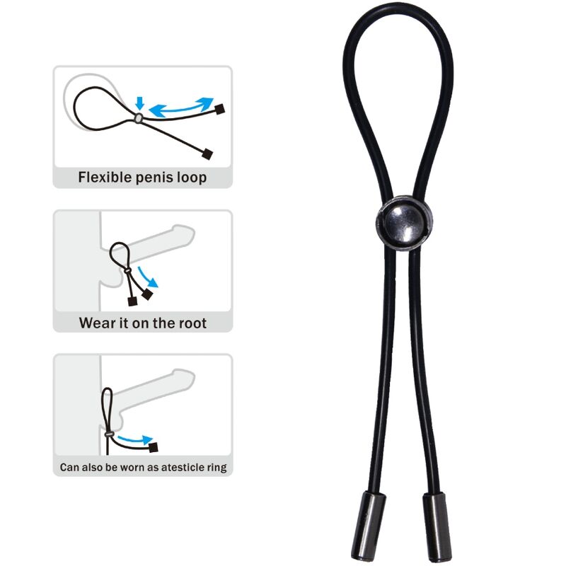 PRETTY LOVE - ANNEAU DE CORDE POUR PÉNIS ET TESTICULES