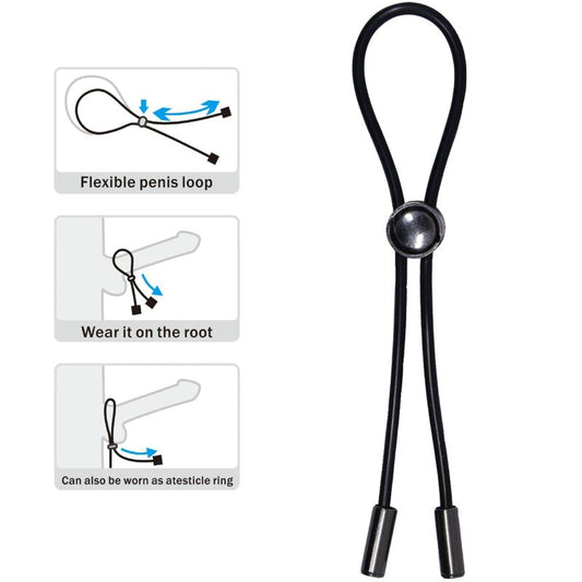 PRETTY LOVE - ANNEAU DE CORDE POUR PÉNIS ET TESTICULES