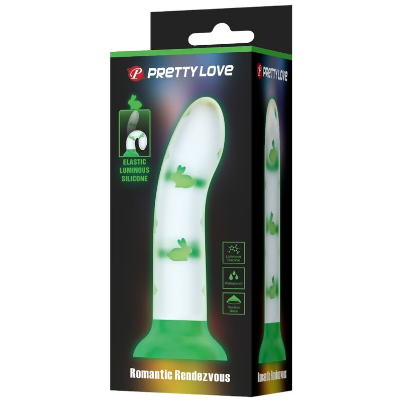 PRETTY LOVE - DILDO LUMINEUX VERT MAGIQUE NON VIBRANT