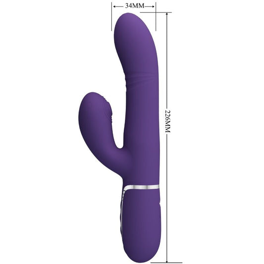 PRETTY LOVE - VIBRATEUR MULTIFONCTION POINT G VIOLET