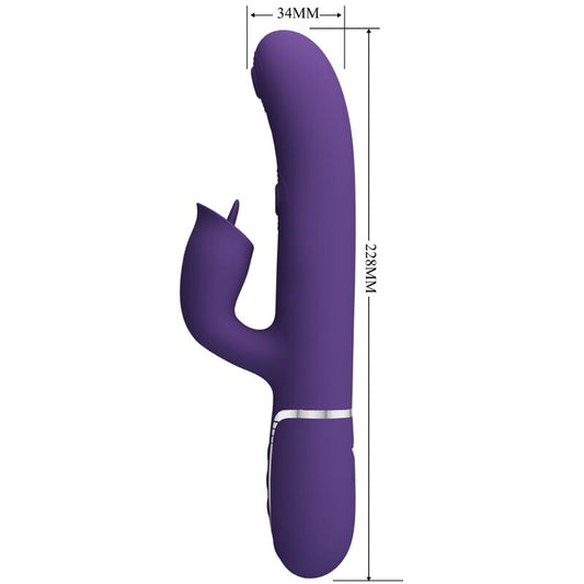 PRETTY LOVE - VIBRATEUR LAPIN AVEC LÉCHAGE VIOLET