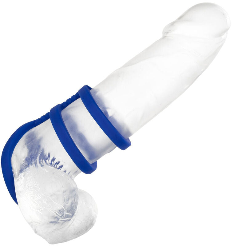 CALEXOTICS - CAGE À PÉNIS TRIPLE ADMIRAL BLEU