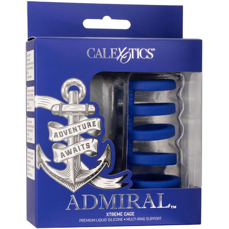 CALEXOTICS - CAGE À PÉNIS ADMIRAL XTREME BLEU