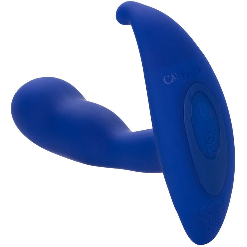 CALEXOTICS - STIMULATEUR ET VIBRATEUR ANAL COURBÉ BLEU ADMIRAL