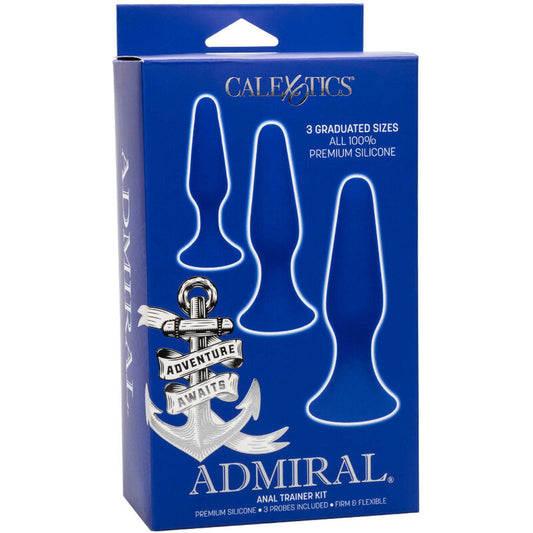 CALEXOTICS - KIT AMIRAL 3 PLUG ANAL BLEU