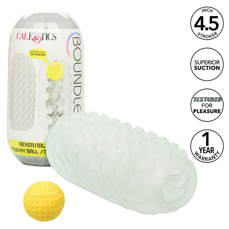 CALEXOTICS - BOUNDLESS SOFT STROKER RÉVERSIBLE JAUNE