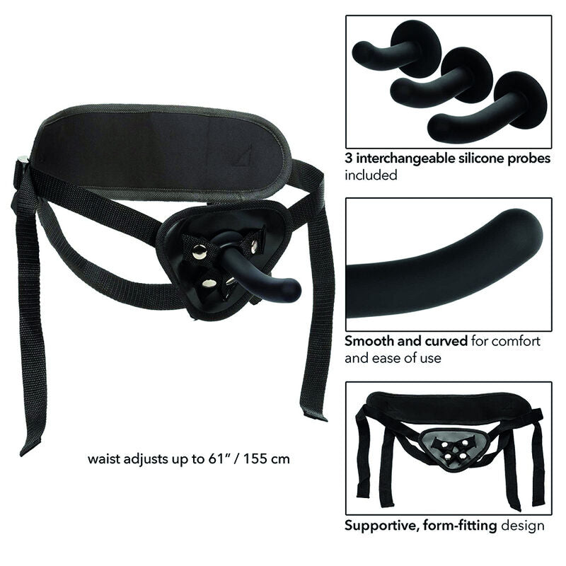 CALEXOTICS - KIT DE HARNAIS EN SILICONE COURBÉ BOUNDLESS