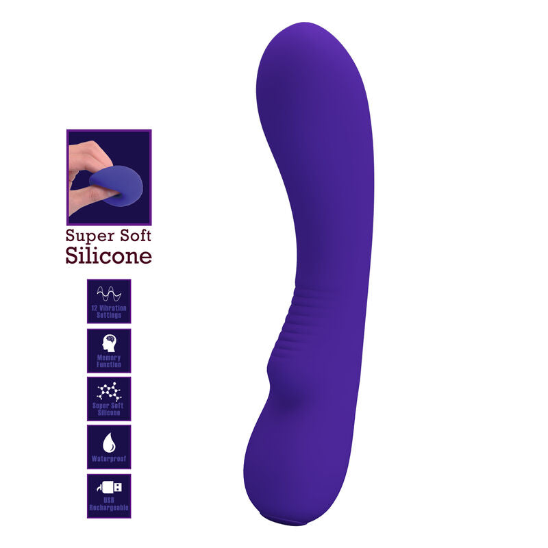 PRETTY LOVE - VIBRATEUR PRESCOTT RECHARGEABLE LILAS