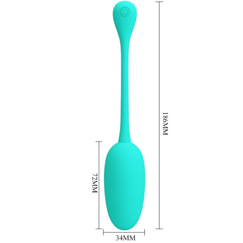 PRETTY LOVE - ŒUF VIBRANT RECHARGEABLE KNUCKER VERT AQUA