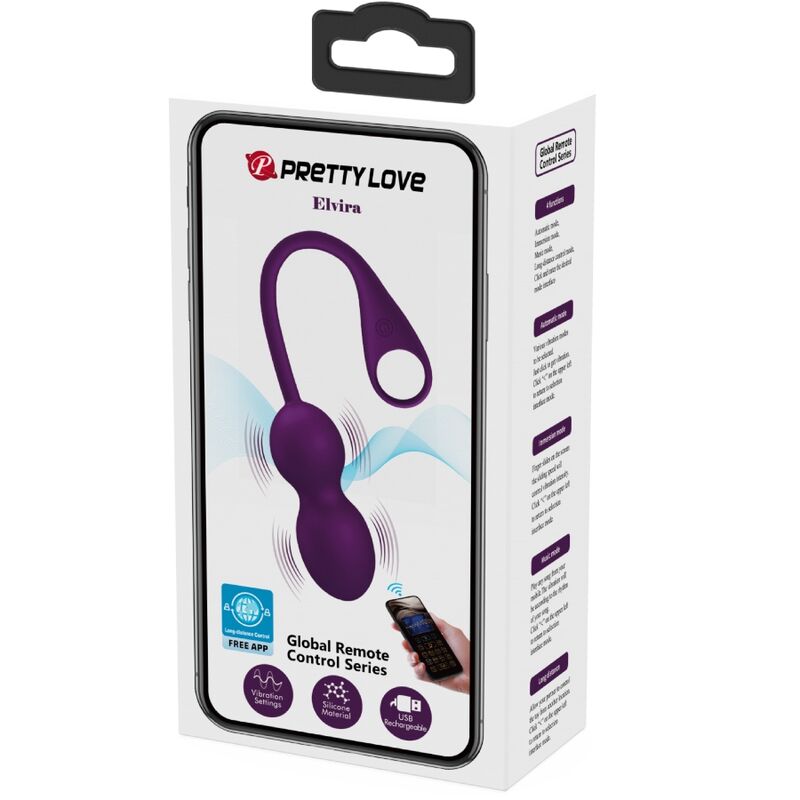 PRETTY LOVE - ELVIRA KEGEL BALLS TÉLÉCOMMANDE APPLI VIOLET