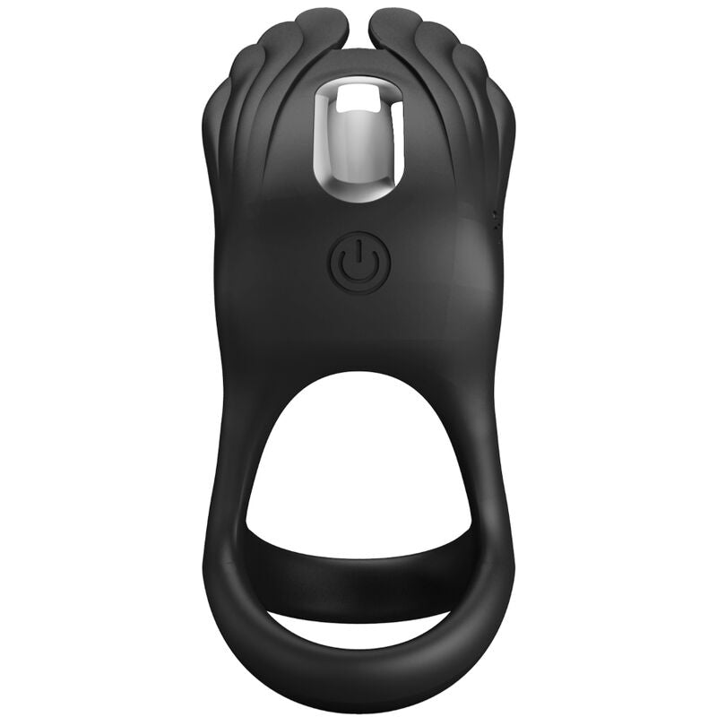 PRETTY LOVE - ANNEAU VIBRANT SILAS 7 VIBRATIONS SILICONE NOIR