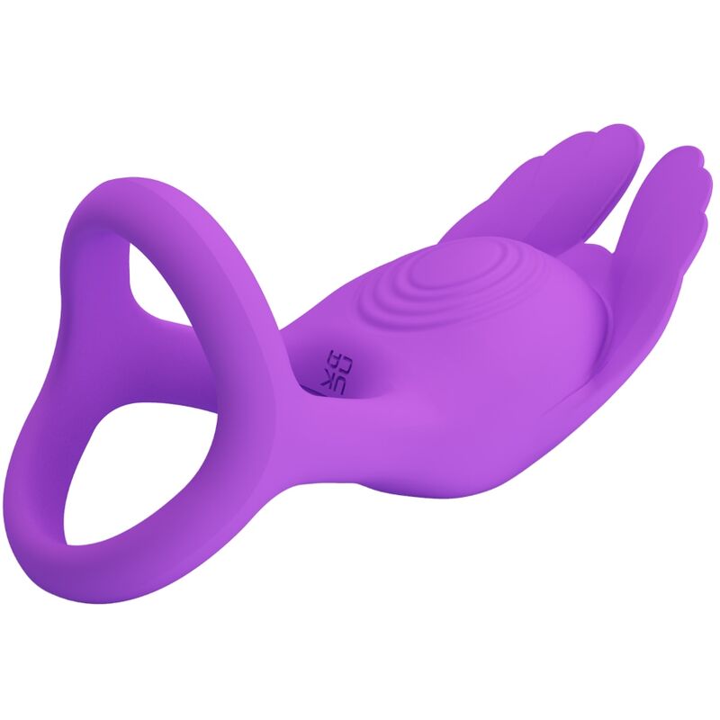 PRETTY LOVE - BAGUE VIBRANTE SILAS 7 VIBRATIONS LILAS SILICONE