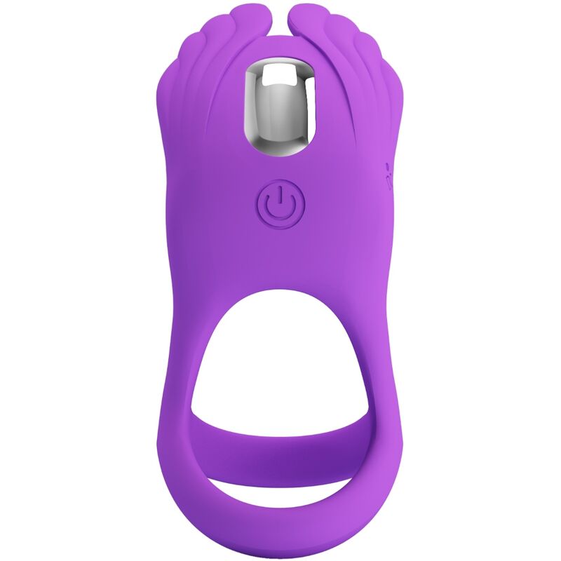 PRETTY LOVE - BAGUE VIBRANTE SILAS 7 VIBRATIONS LILAS SILICONE