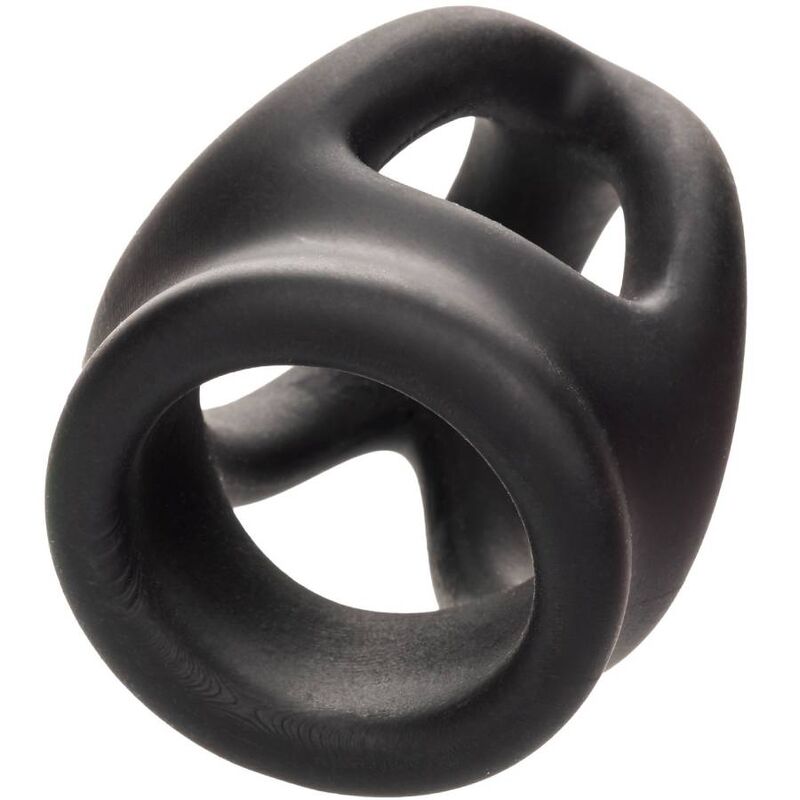 CALEXOTICS - BAGUE DOUBLE CAGE ALPHA NOIRE