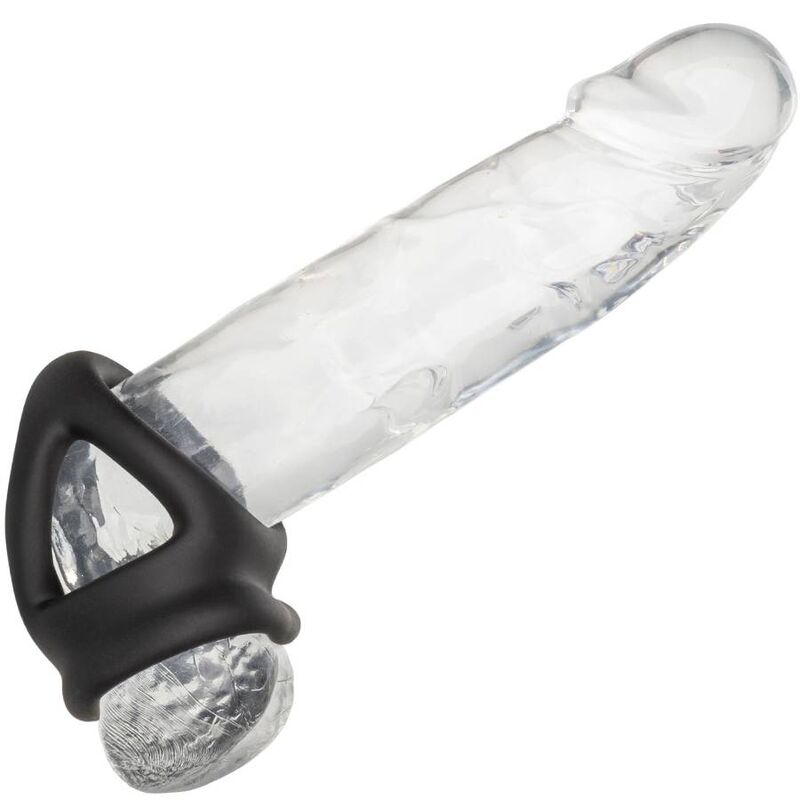 CALEXOTICS - BAGUE DOUBLE CAGE ALPHA NOIRE
