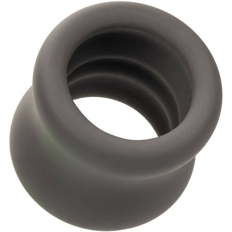 CALEXOTICS - ANNEAU D'EXTENSION DOUBLE SCROTUM ALPHA NOIR
